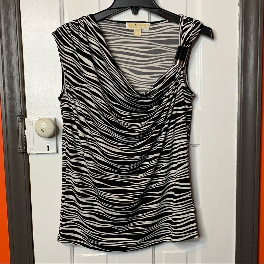 Michael Kors Zebra Print Blouse